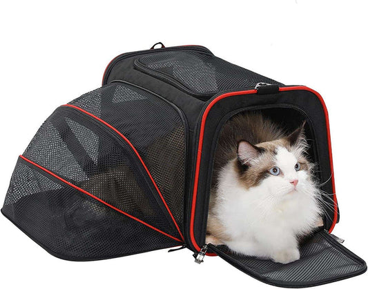 Galaxy pets Sac de transport extensible pour grands chats et petits chiens