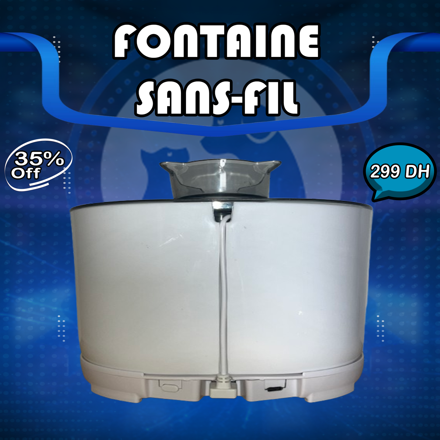 🐾 Fontaine sans fil avec détecteur de mouvement