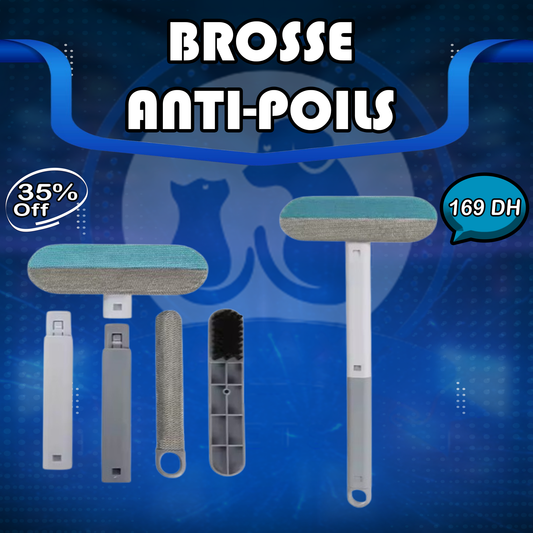 Brosse anti-poils 4 en 1