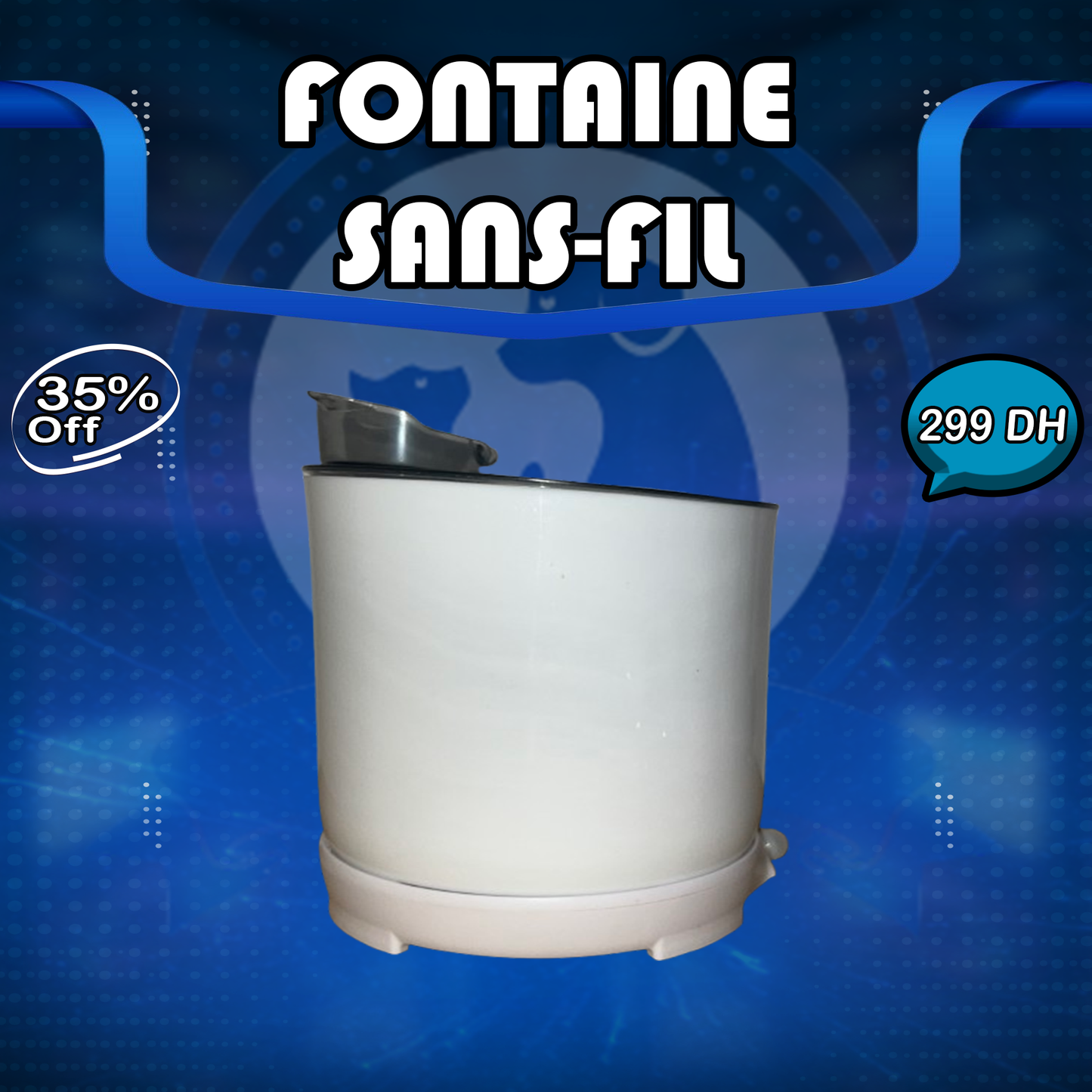 🐾 Fontaine sans fil avec détecteur de mouvement