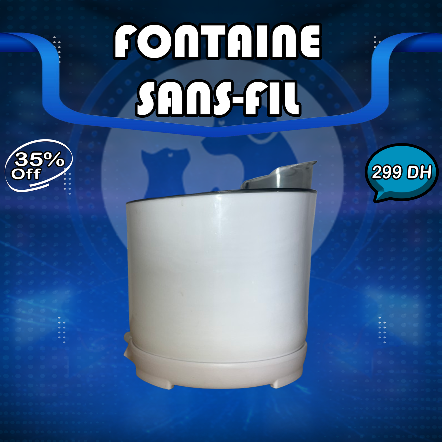 🐾 Fontaine sans fil avec détecteur de mouvement