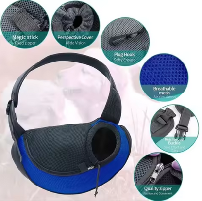 Sac à bandoulière respirant Galaxy Pets™ – Pour chiens et chats 🐶🐱 | Léger, confortable et stylé