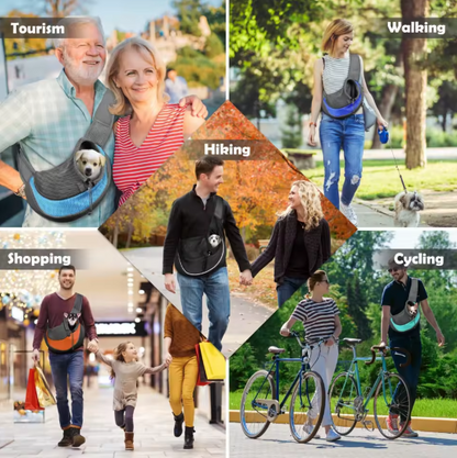 Sac à bandoulière respirant Galaxy Pets™ – Pour chiens et chats 🐶🐱 | Léger, confortable et stylé