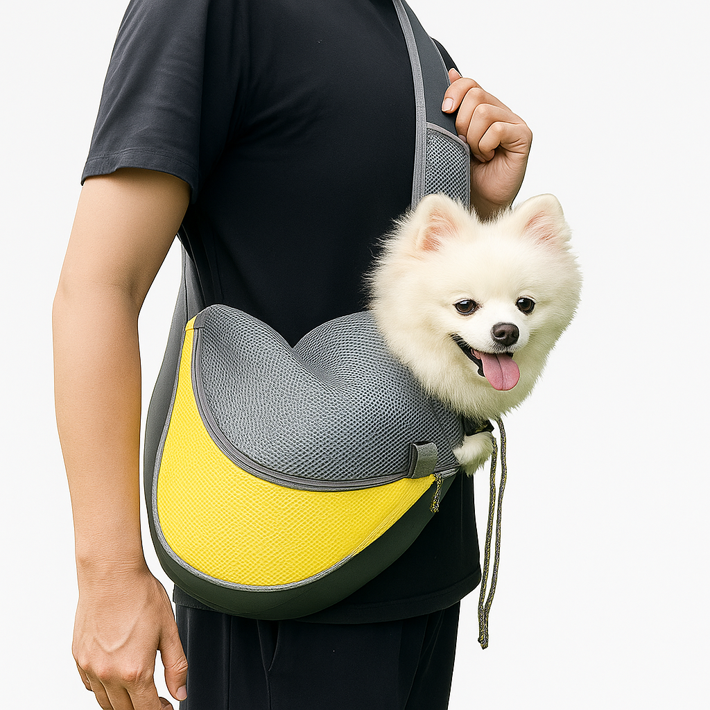 Sac à bandoulière respirant Galaxy Pets™ – Pour chiens et chats 🐶🐱 | Léger, confortable et stylé
