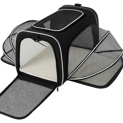 Galaxy pets Sac de transport extensible pour grands chats et petits chiens