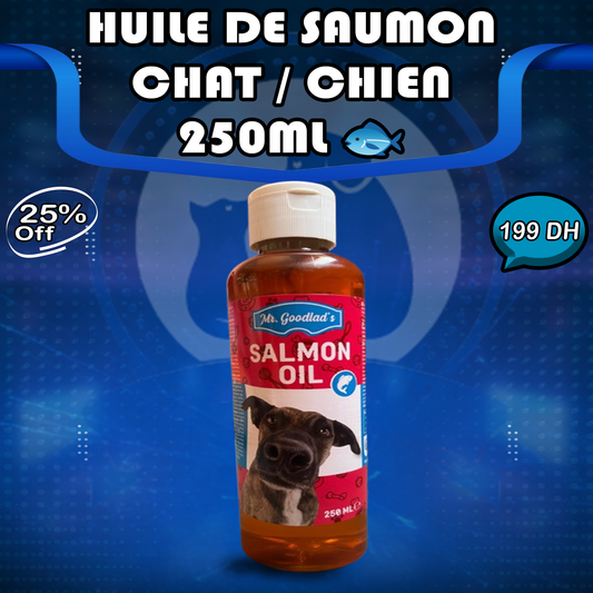 pack Huile de Saumon Premium  – 250ml 🐟 AVEC cadeau avocat Catnip