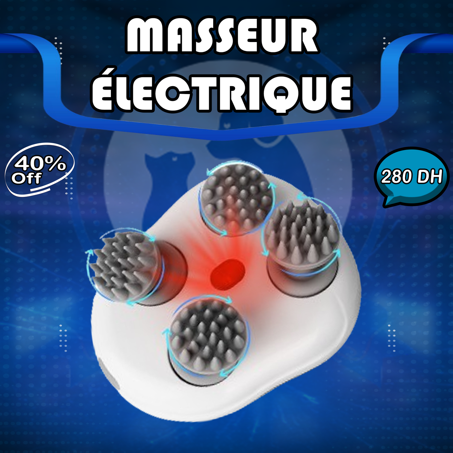 Masseur Électrique pour Chiens et Chats