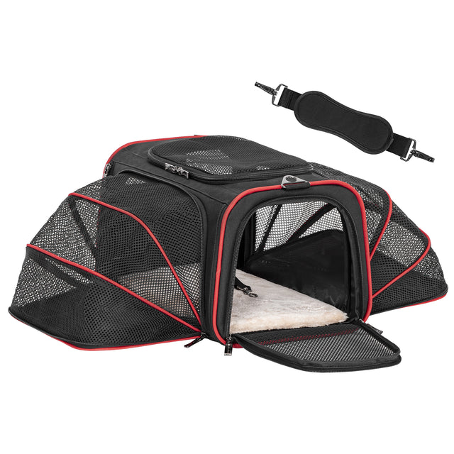 Galaxy pets Sac de transport extensible pour grands chats et petits chiens