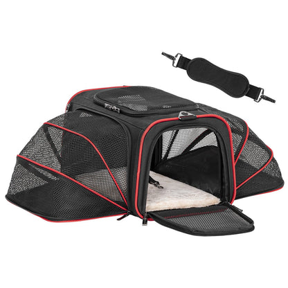 Galaxy pets Sac de transport extensible pour grands chats et petits chiens