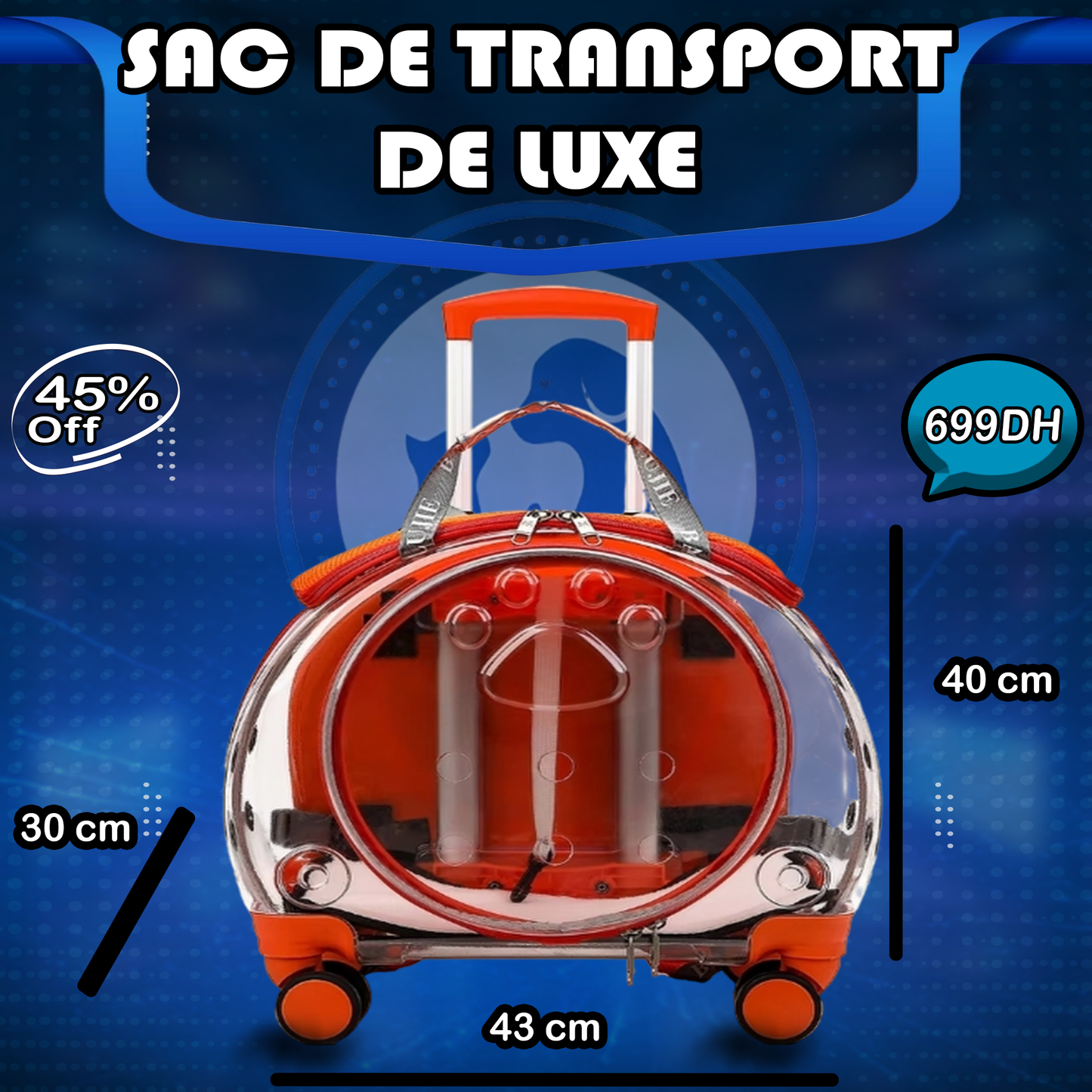 Sac de transport de luxe Galaxy Pets